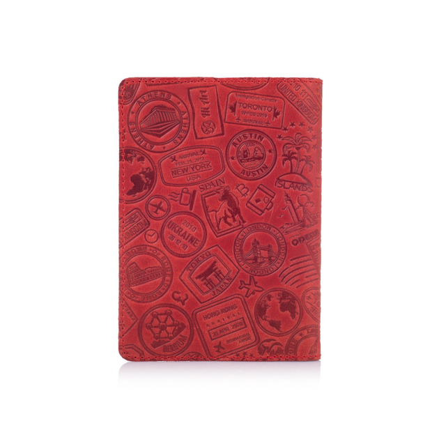 Обложка для паспорта HiArt PC-02-S18-1440-T007 Shabby Red Berry "Let's Go Travel" - изображение 2