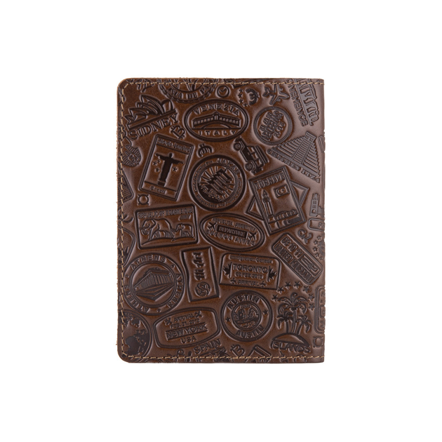 Обложка для паспорта HiArt PC-01-C18-0840-T007 Crystal Brown "Let's Go Travel" - изображение 2