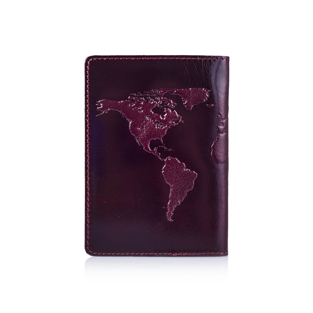 Обложка для паспорта HiArt PC-01-C19-1718-T001 Crystal Sangria "World Map" - изображение 2