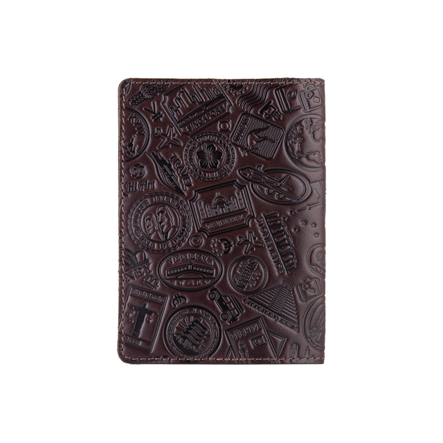 Обложка для паспорта HiArt PC-01-C19-1314-T007 Crystal Brown Silk "Let's Go Travel" - изображение 2