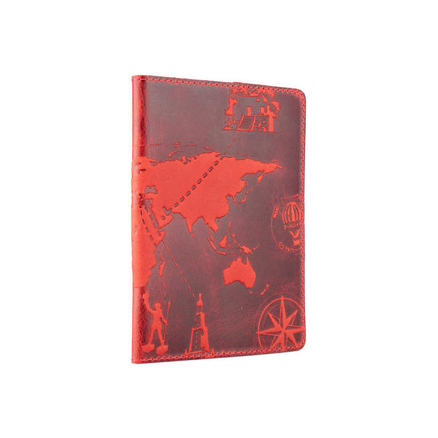 Обложка для паспорта HiArt PC-02-S18-1440-T002 Shabby Red Berry "7 wonders of the world" - изображение 3