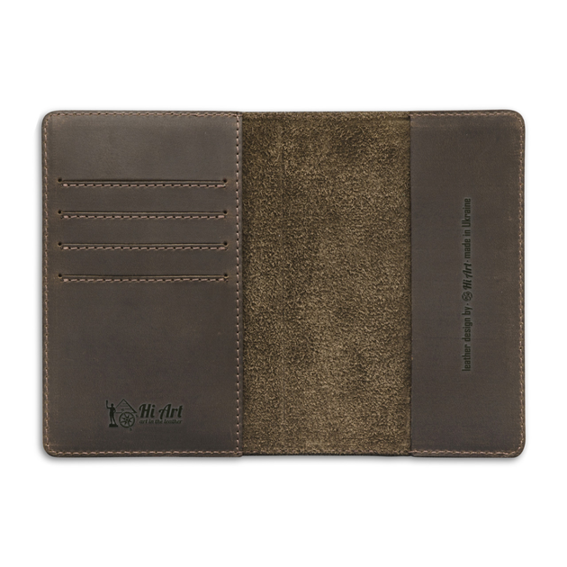 Обложка для паспорта HiArt PC-02-S19-1106-T001 Shabby Gavana Brown "World Map" - изображение 4