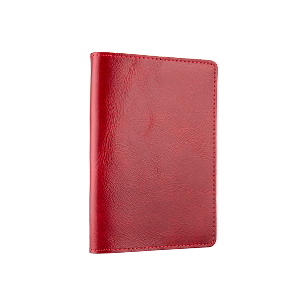 Красная кожаная обложка для паспорта HiArt PC-01-C19-1652-000 Crystal Red - изображение 3