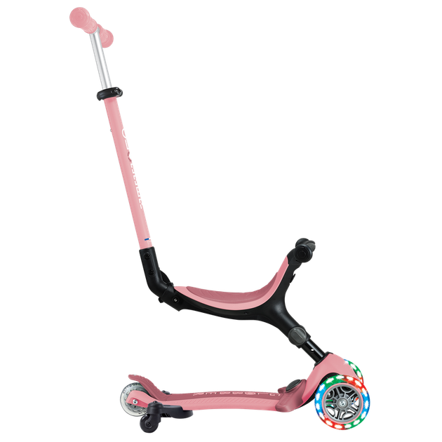 Самокат с сиденьем 3 в 1 Globber GO-UP Active Lights 360 Pastel Pink от 15 месяцев до 9 лет (749-310) - изображение 4