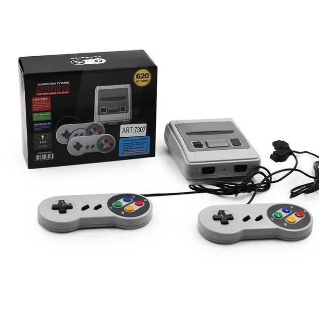 Портативная игровая приставка консоль Super Mini SFС 8 бит на 620 игр 7307 - Фото 1 Портативная игровая приставка консоль Super Mini SFС 8 бит на 620 игр 7307 - изображение 1