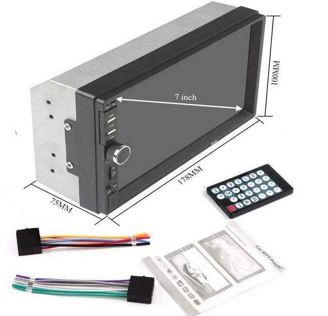 Автомагнитола 2Din MP5 7012B с Bluetooth и сенсорным экраном 7.0" 1080P 6804 - изображение 4