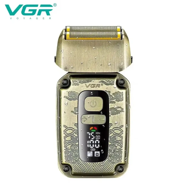 Мужская профессиональная аккумуляторная электробритва шейвер VGR V-337 для сухого и влажного бритья 9569 - Фото 2 Мужская профессиональная аккумуляторная электробритва шейвер VGR V-337 для сухого и влажного бритья 9569 - изображение 2