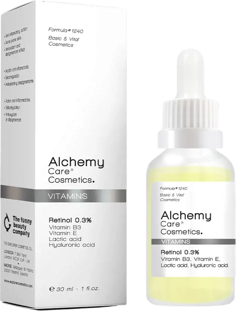 Сироватка для обличчя Alchemy Care Cosmetics Vitamins Retinol 0.3% 30 мл (8436587021039) - зображення 1