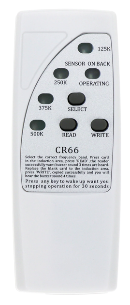 CR66 RFID дубликатор 125кГц, 250кГц, 375кГц, 500кГц - изображение 2