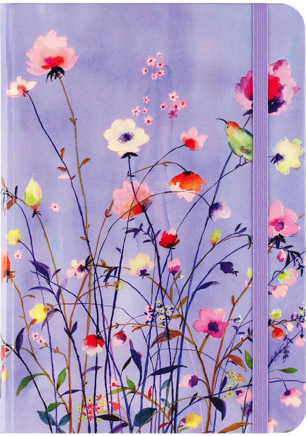 Блокнот міні-лінійований Peter Pauper Press Lavender Flowers 12.5 х 17.6 см 160 аркушів (9781441338884) - зображення 1