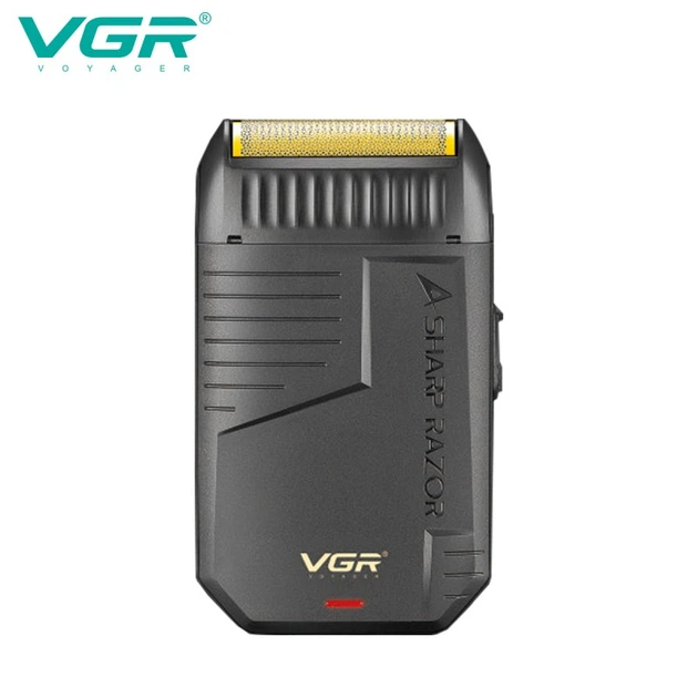 Аккумуляторная электробритва с шейвером для стрижки бороды и усов с USB VGR V-375 Pro Черный + Щеточка для чистки - изображение 6