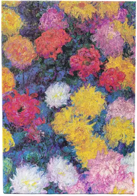 Блокнот Monet's Chrysanthemums міді в лінію 12 х 18 см 144 аркуша (9781439797143) - зображення 3