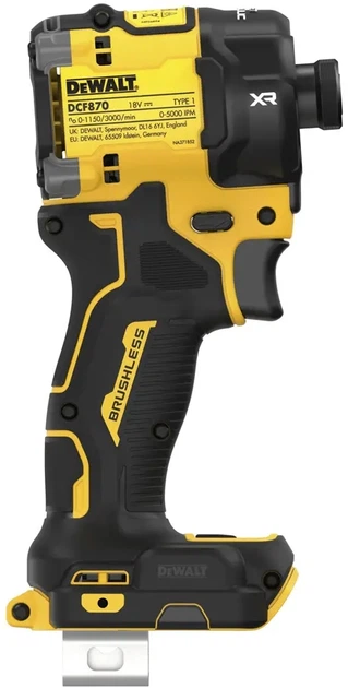 Шуруповерт ударный гидравлический аккумуляторный бесщеточный DeWALT DCF870NT - изображение 4