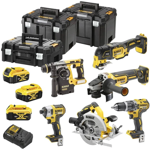 Набор из шести аккумуляторных бесщеточных инструментов DeWALT DCK685P3T - Фото 1 Набор из шести аккумуляторных бесщеточных инструментов DeWALT DCK685P3T - изображение 1