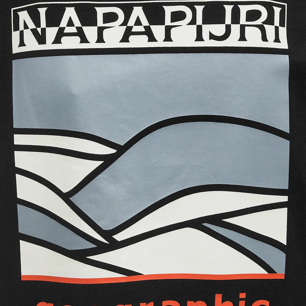 Koszulka męska bawełniana Napapijri S-Dati SS NP0A4IE29411 M Czarna (198265124491) - obraz 6
