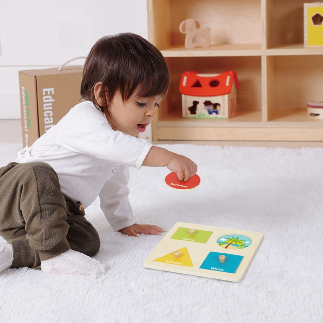 Pudełko edukacyjne Tooky Toy XXL Montessori Box 6 w 1 (6976831550066) - obraz 3