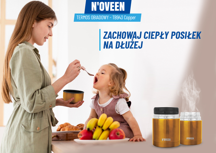 Termos obiadowy Noveen TB943 Miedziany 600 ml (TB943) - obraz 13