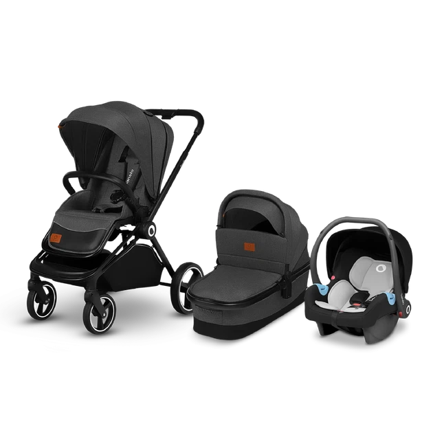 Универсальная коляска 3 в 1 Lionelo MIKA GREY GRAPHITE - изображение 4
