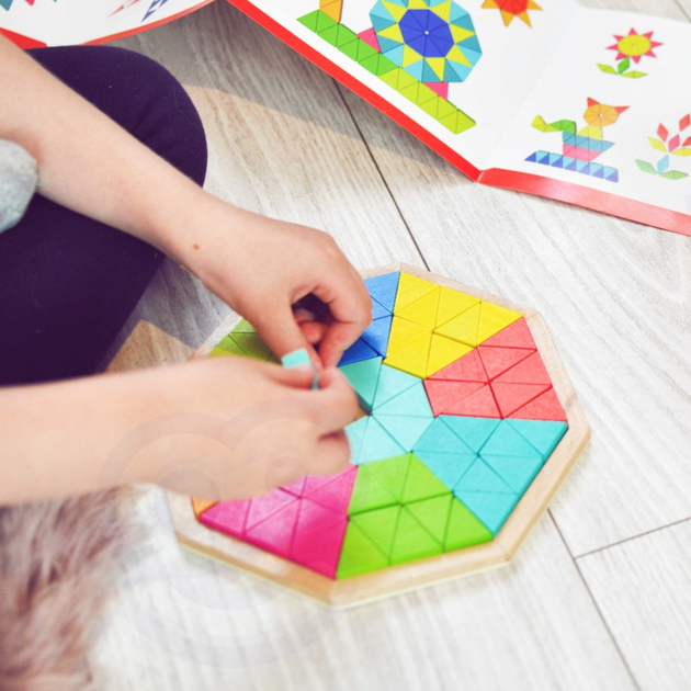 Навчальна мозаїка Tooky Toy Восьмикутна 73 елементи (6970090046490) - зображення 4