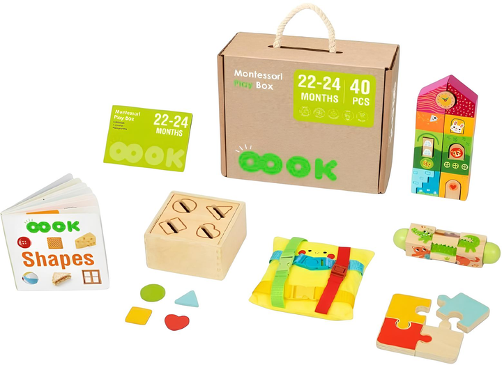 Pudełko edukacyjne Tooky Toy XXL Montessori Box 7 w 1 (6976831550097) - obraz 1