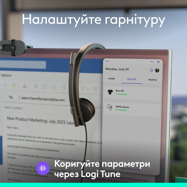 Słuchawki Logitech H570e Corded Stereo USB Headset (Teams version) - Black - EMEA28-935 - USB-A (981-001430) - obraz 9