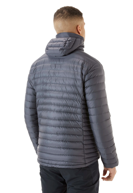 Пуховик чоловічій Rab Microlight Alpine Jacket, Graphene, M (RB QDB-12-GRH-MED) - Фото 3 Пуховик чоловічій Rab Microlight Alpine Jacket, Graphene, M (RB QDB-12-GRH-MED) - зображення 3