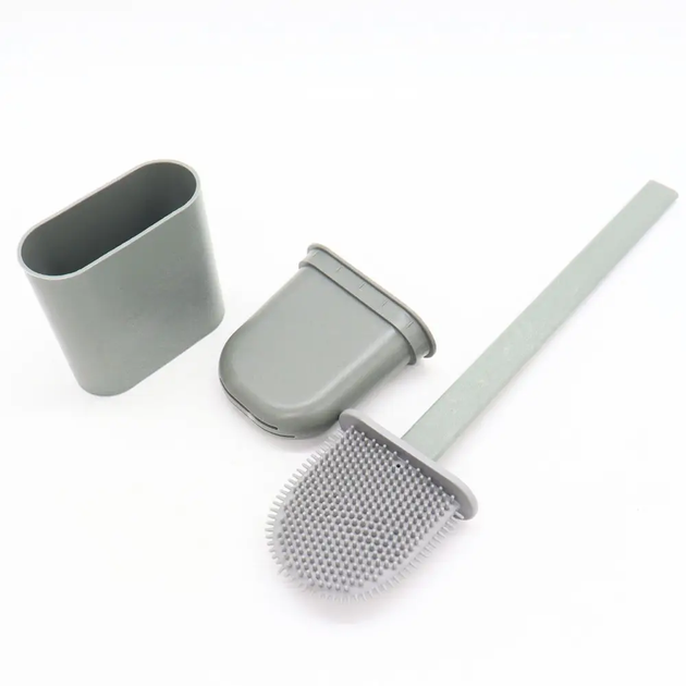 Йоржик силіконовий для унітазу з кріпленням на стіну / Гнучкий Toilet Brush (L) - изображение 10