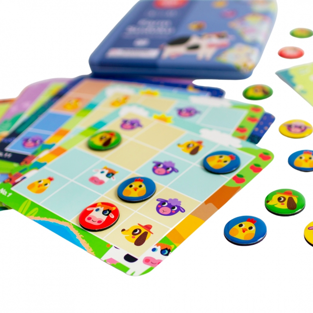 Настільна гра Tooky Toy Судоку для дітей на фермі (6970090041099) - зображення 4