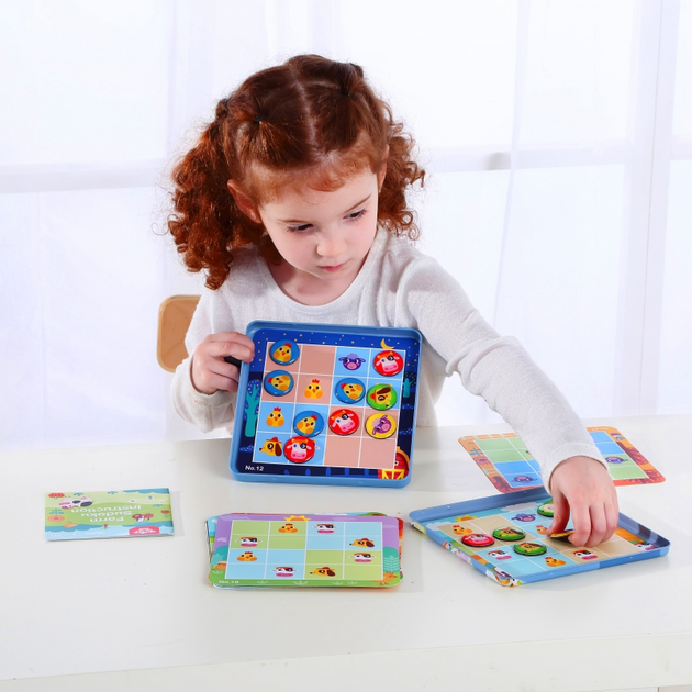 Настільна гра Tooky Toy Судоку для дітей на фермі (6970090041099) - зображення 11