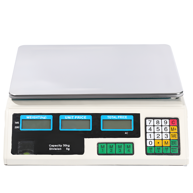 Электронные торговые весы до 30 кг Digital Lion ACS-A9, торговые весы для точности до 5г, white - изображение 2