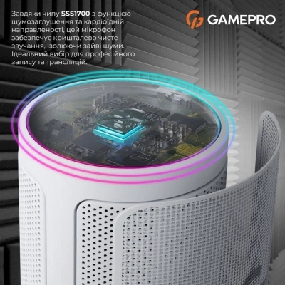 Мікрофон GamePro UGM105W White (UGM105W) - Фото 4 Мікрофон GamePro UGM105W White (UGM105W) - зображення 4