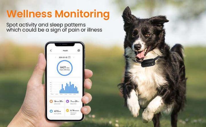 GPS трекер для собак і котів TIZE Smart 4G з ошийником, голосовим пошуком,кнопкою SOS, електронною огорожею, 700мАг - зображення 6