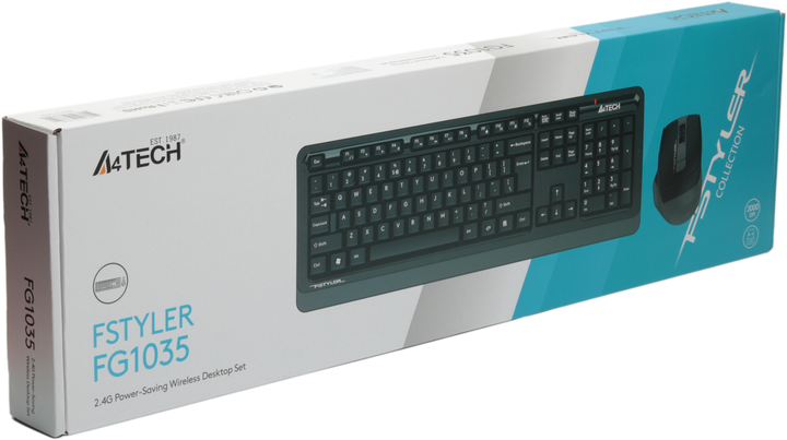Комплект бездротовий A4Tech Fstyler FG1035 Grey (A4TKLA47478) - зображення 3