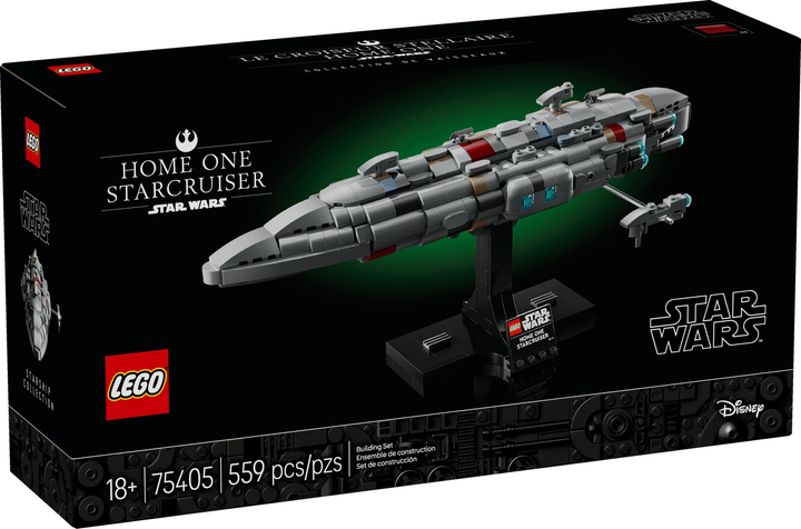 Zestaw klocków LEGO Star Wars Krążownik typu Home One 559 elementów (75405) - obraz 1