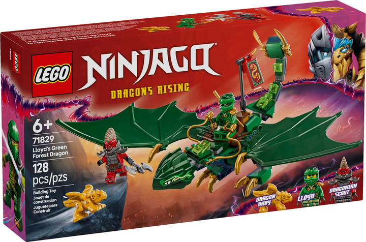 Конструктор LEGO Ninjago Зеленый лесной дракон Ллойда 128 элементов ...