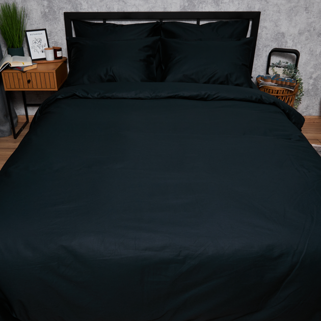 Акція на Підковдра Moon&Star Satin Premium Black Velvet Двоспальна 175 x 210 см (MS-870000957) від Rozetka