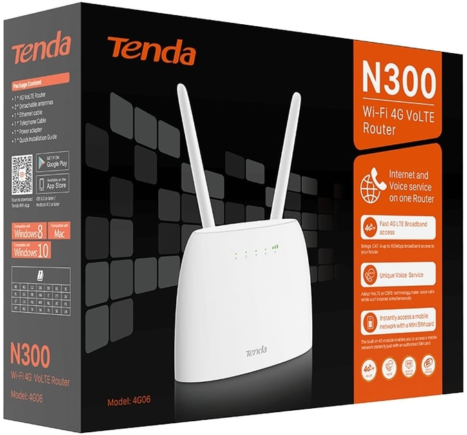 Бездротовий маршрутизатор Tenda 4G06 - зображення 4