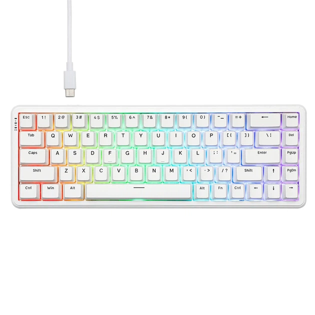 Игровая Клавиатура AJAZZ AK680 MAX White Магнитные Свитчи