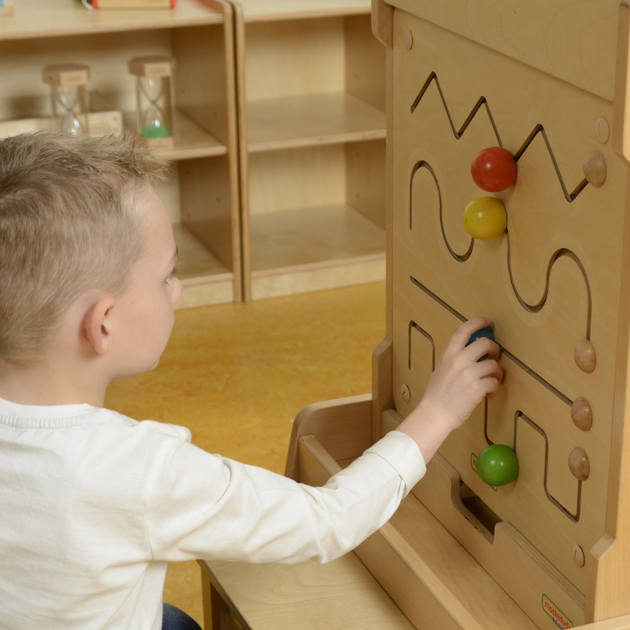 Бізіборд masterkidz Монтессорі Ковзаюча дошка дрібна моторика (6955920003713) - зображення 6