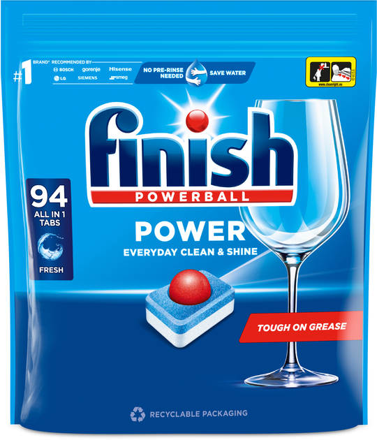 Набір таблеток для посудомийних машин FINISH All in 1 94 шт + 94 шт (5997321736280/5997321736280) - зображення 2