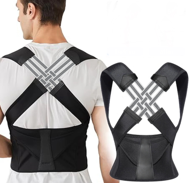 Коректор постави Real Doctors Posture Support Brace, Розмір XL, чорний (KG-12681) - зображення 2