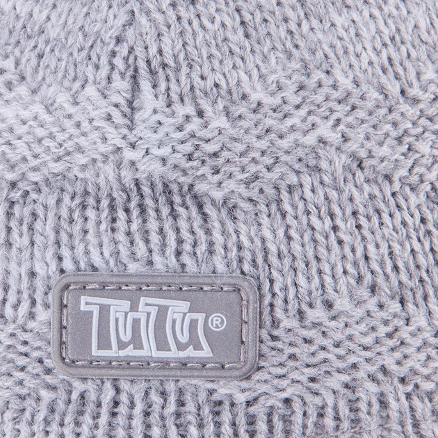 Шапка-шлем для мальчика tutu 04280 46-50 Серый - изображение 2