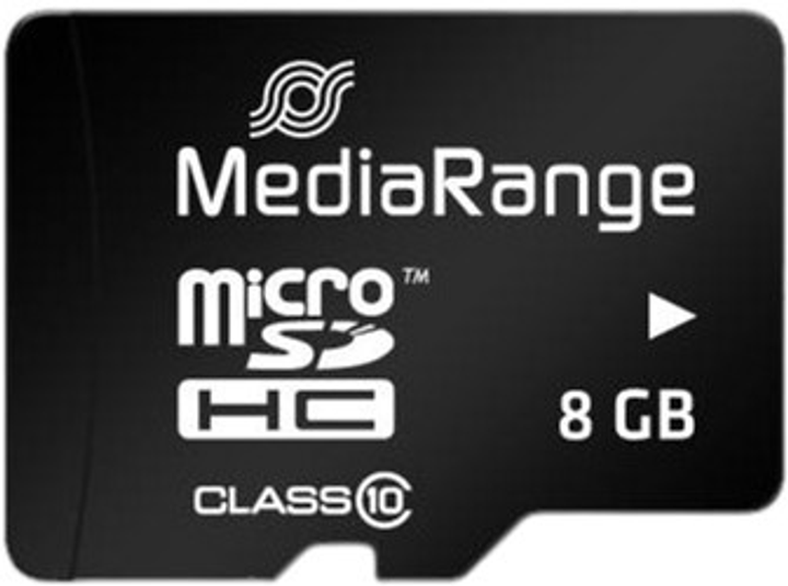 Карта памяти MediaRange microSDHC 8GB Class 10 + SD адаптер MR957 (4260283113521) - изображение 2