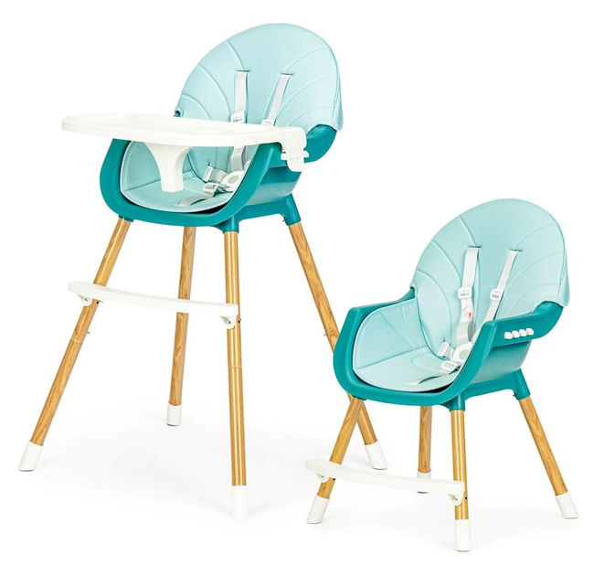 Стільчик для годування EcoToys 2 в 1 блакитний (HA-004 BLUE) (5903769972234) - зображення 3