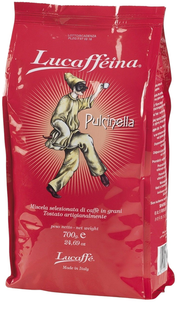 Kawa ziarnista Lucaffe Pulcinella 700 g (8021103710933) - obraz 1