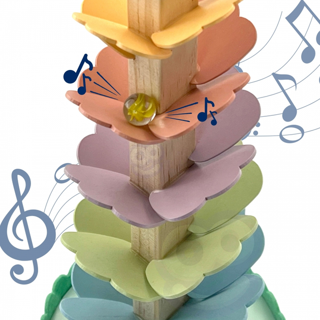 Muzyczne drzewko Woopie Green Montessori FSC (5906280651831) - obraz 4