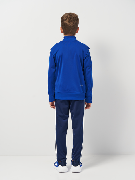 Подростковый спортивный костюм (толстовка + штаны) Adidas J 3S Tiberio Ts JC7518 158-164 см Синий/Белый (4067901377378) - изображение 2