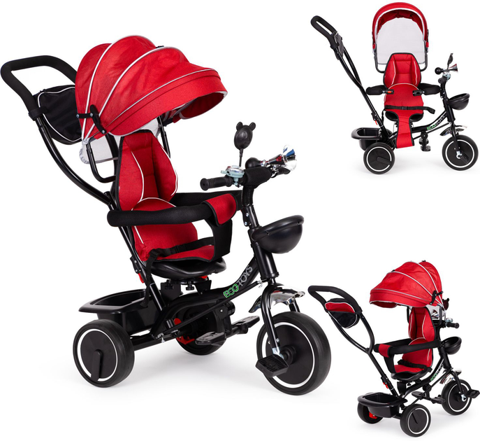 Велосипед дитячий Ecotoys з поворотним сидінням червоний (JM-066-9 RED) (5903089064633) - зображення 4