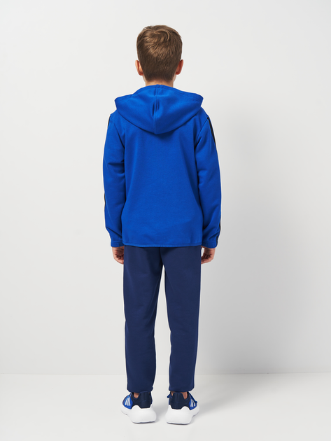 Подростковый спортивный костюм (толстовка + штаны) Adidas J 3S Ft Ts 220 JE0311 146-152 см Синий/Белый (4067901537772) 