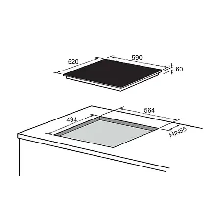 Індукційна панель Midea MC-IF7455J1CC-A - изображение 2